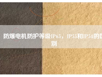 防爆電機(jī)防護(hù)等級(jí)IP65，IP55和IP54的區(qū)別