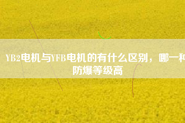 YB2電機與YFB電機的有什么區(qū)別，哪一種防爆等級高