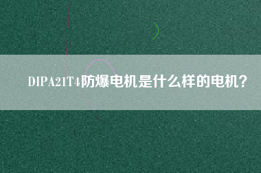 DIPA21T4防爆電機是什么樣的電機？