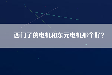 西門子的電機(jī)和東元電機(jī)那個(gè)好？