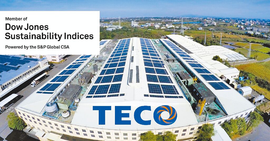 東元電機已連續(xù)三年入選DJSI道瓊永續(xù)指數(shù)新興市場類別，更三度列入國際永續(xù)評比機構(gòu)標準普爾（S&P Global）永續(xù)年鑑。圖／東元電機提供